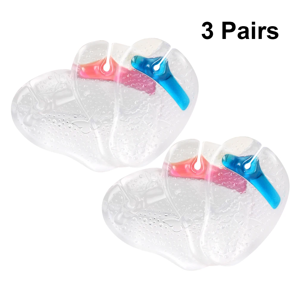 

3pcs 3 Pairs Forefoot Gel Pad Self Adhesive Half Insoles Women Arch Support Cushion Inserts for Flip Flops Sandals High Heels