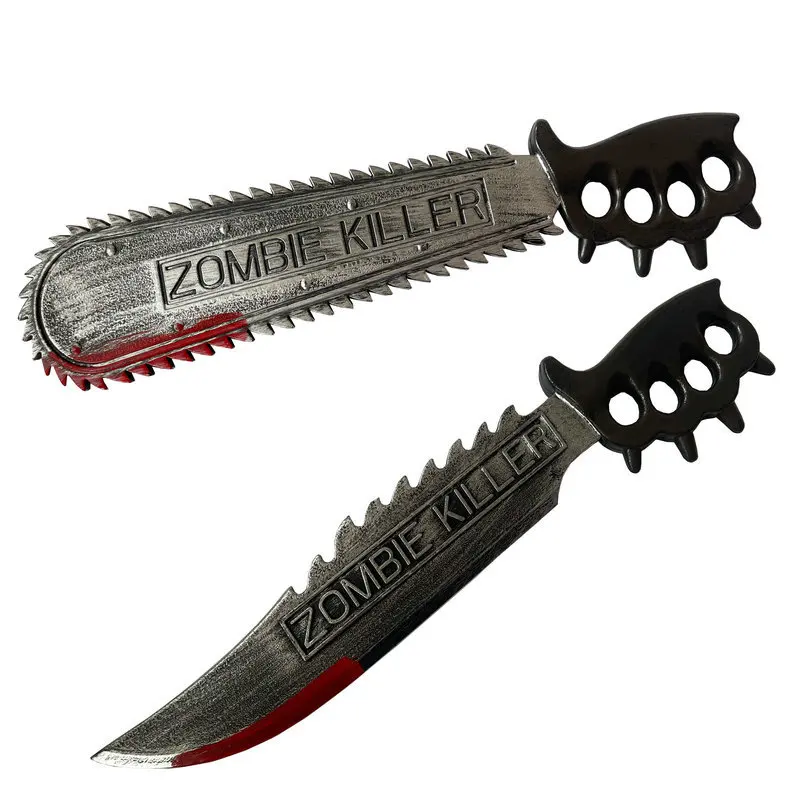 Juguete De Motosierra Con Manchas De Sangre, Ligera Y Decorativa Para Halloween Y Juegos De Rol Infantiles