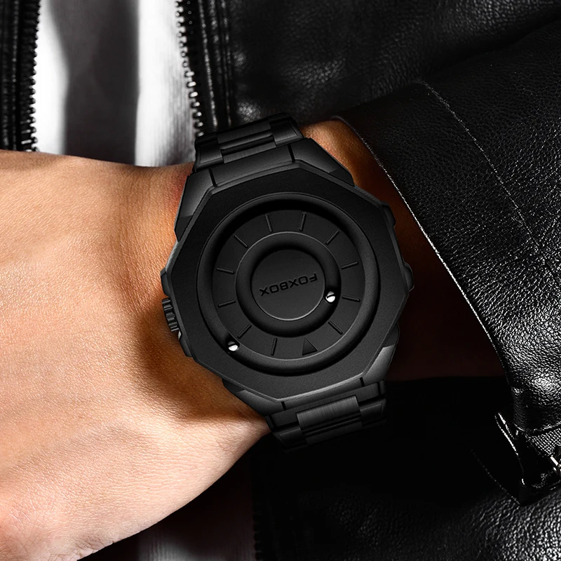 FOXBOX Мужские часы LIGE Лучший бренд Роскошные дизайнерские часы с шариком для мужчин Модные деловые водонепроницаемые кварцевые наручные часы