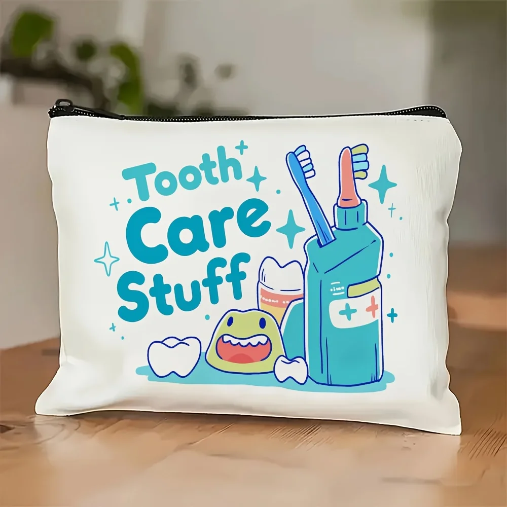 

AFun Printed Teeth Makeup Set – Women's Multi-functional Zipper Wallet, Jewelry Storage Bag