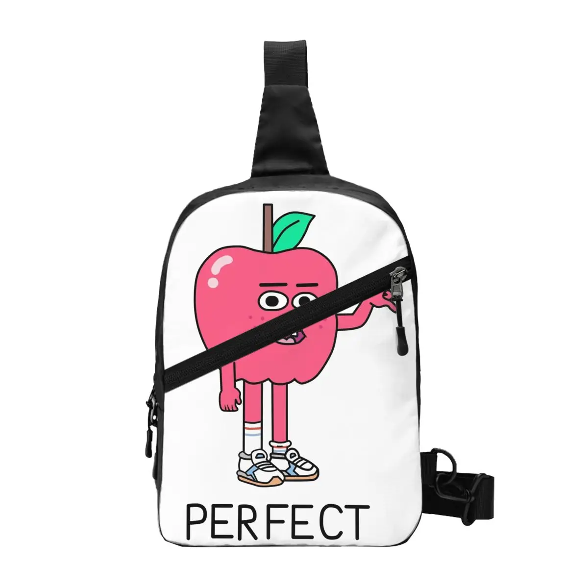 Apple And Onion Chest Bag Men Sling Crossbody Backpack Chest Bag Traveling Hiking Daypack Shoulder Bag