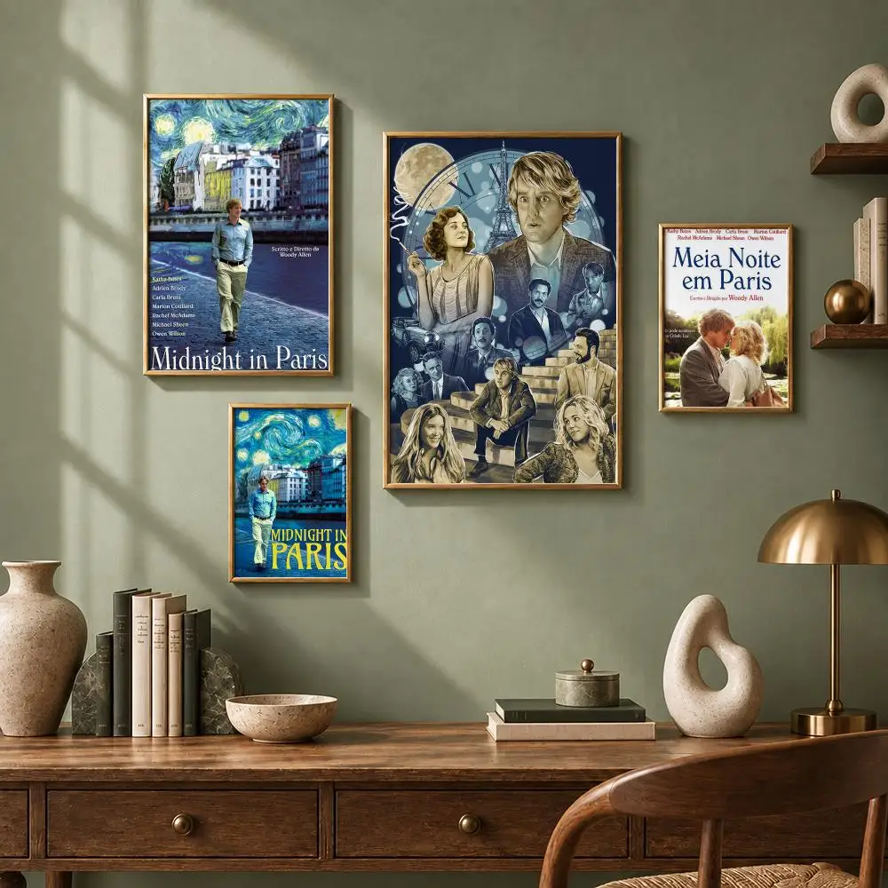Romantic Movie M-Midnight in ParisS Poster HD Self-Adhesive No Residue After Removal Ideal for All Kinds of Wall Decor