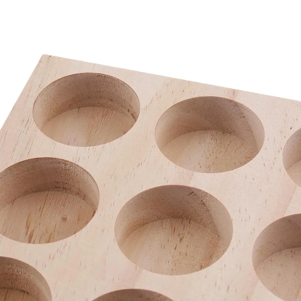 Essential Oil Holder Display Pine Wooden Storage Box Organizer Rack for Essential Oils 500ml Set Collection