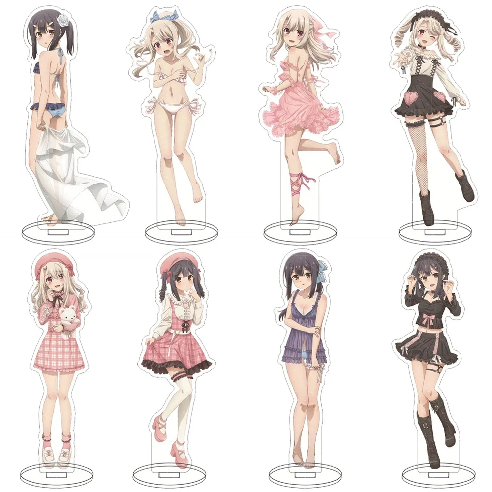 Anime Fatekaleid liner Acrylic Stand Model Figures Illyasviel von Einzbern Miyu Edelfelt Chloe Cosplay  Stand Model Props Gifts