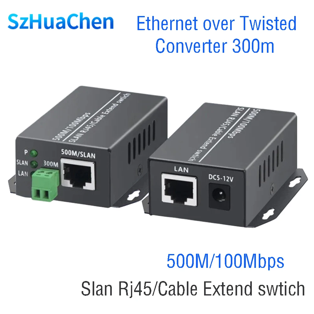 

Удлинитель Ethernet скрученной пары, медиаконвертер 300 м, Ethernet через RJ45 Cat5/6, сетевой кабель 500 м для HD сетевой IP-камеры