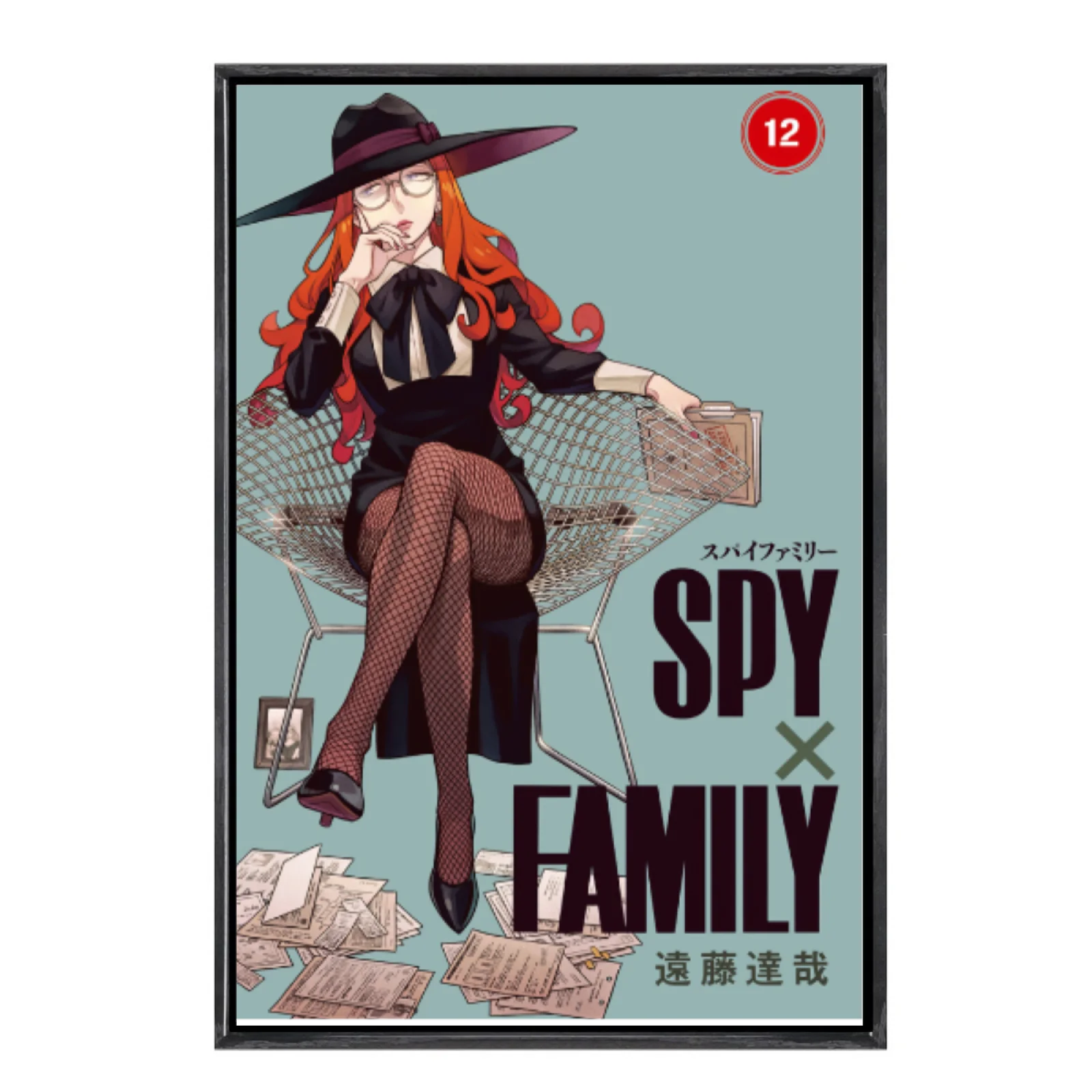 

Японская манга, многоразмерный холст, постер в двойной рамке, настенное искусство, домашний декор Spyx Family для гостиной, спальни