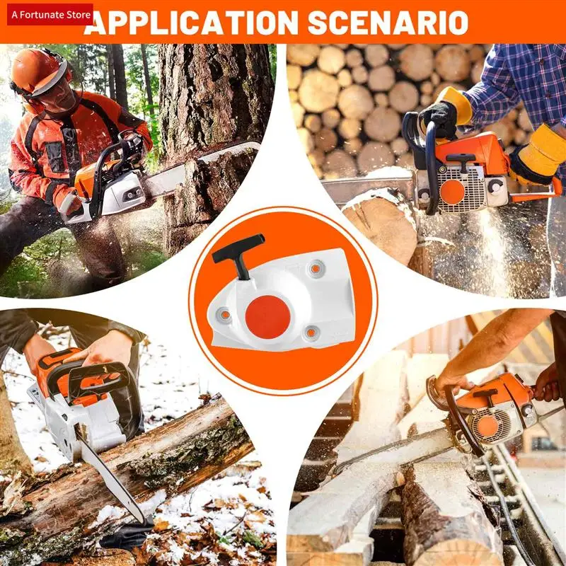 

2Pcs Recoil Starter Kit For Stihl Chainsaw TS410 TS420 Cutting Saw 4238-190-0300-A78G