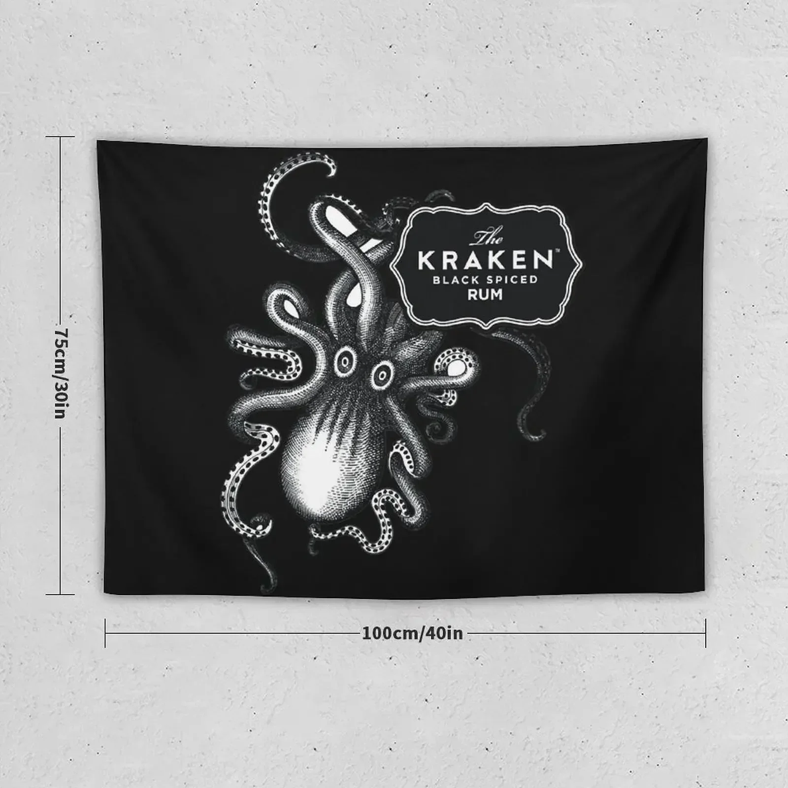 Kraken Rum Tapestry Decorations For Your Bedroom Room Decor For Girls Aesthetic Room Decorations Hanging Wall Tapestry