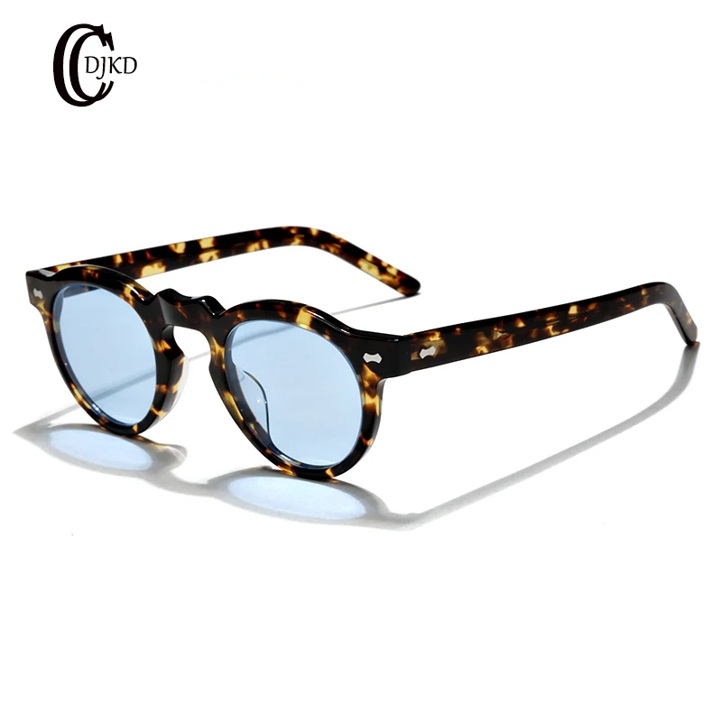 

2024 NEW Acetate oval Eyeglass Frame Men And Women High Quality Fashion Designer UV400 Outdoors Personalized Retro Sunglasses