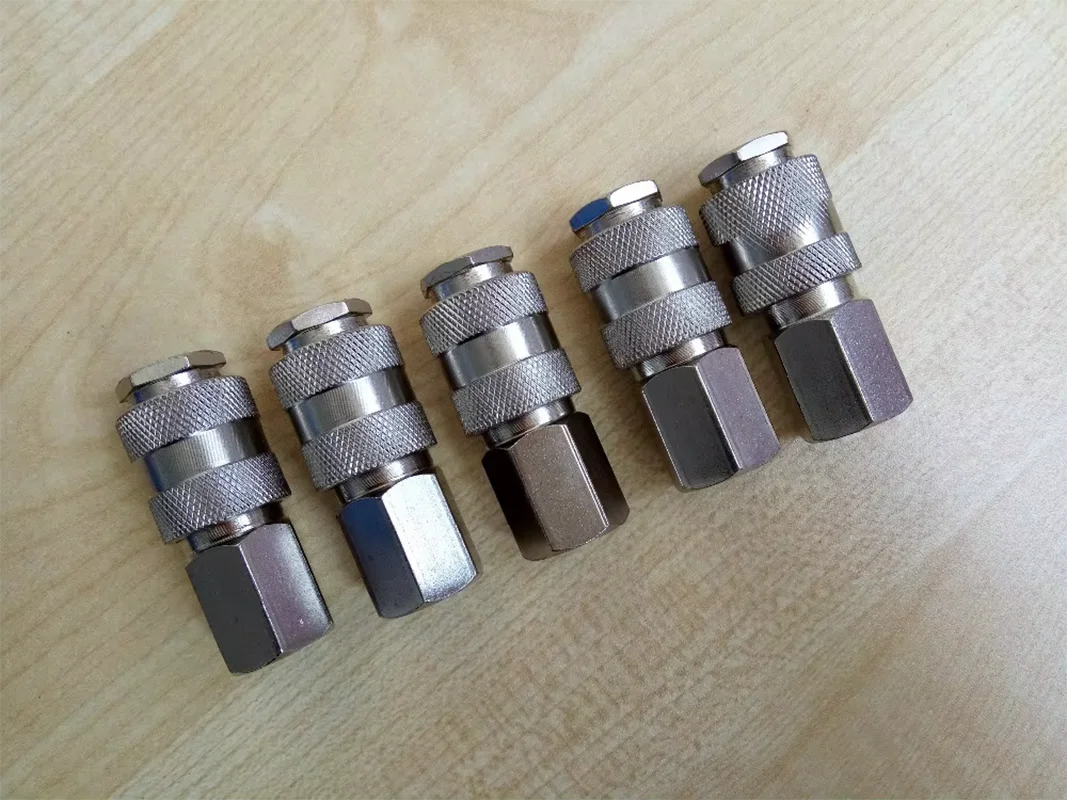 5pcs/lot 2 in 1 quick release chuck for air tools, suit for EU & US adaptors, quick adaptor, end is 1/4