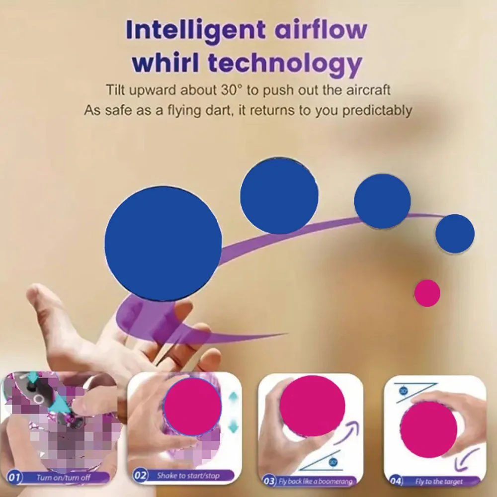 플라잉 오브 볼 2023 갤럭시 우주 글로브 UFO 부메랑 서스펜션 볼, 은하계 피젯 스피너 미니 드론 멋진 장난감, 생일 선물