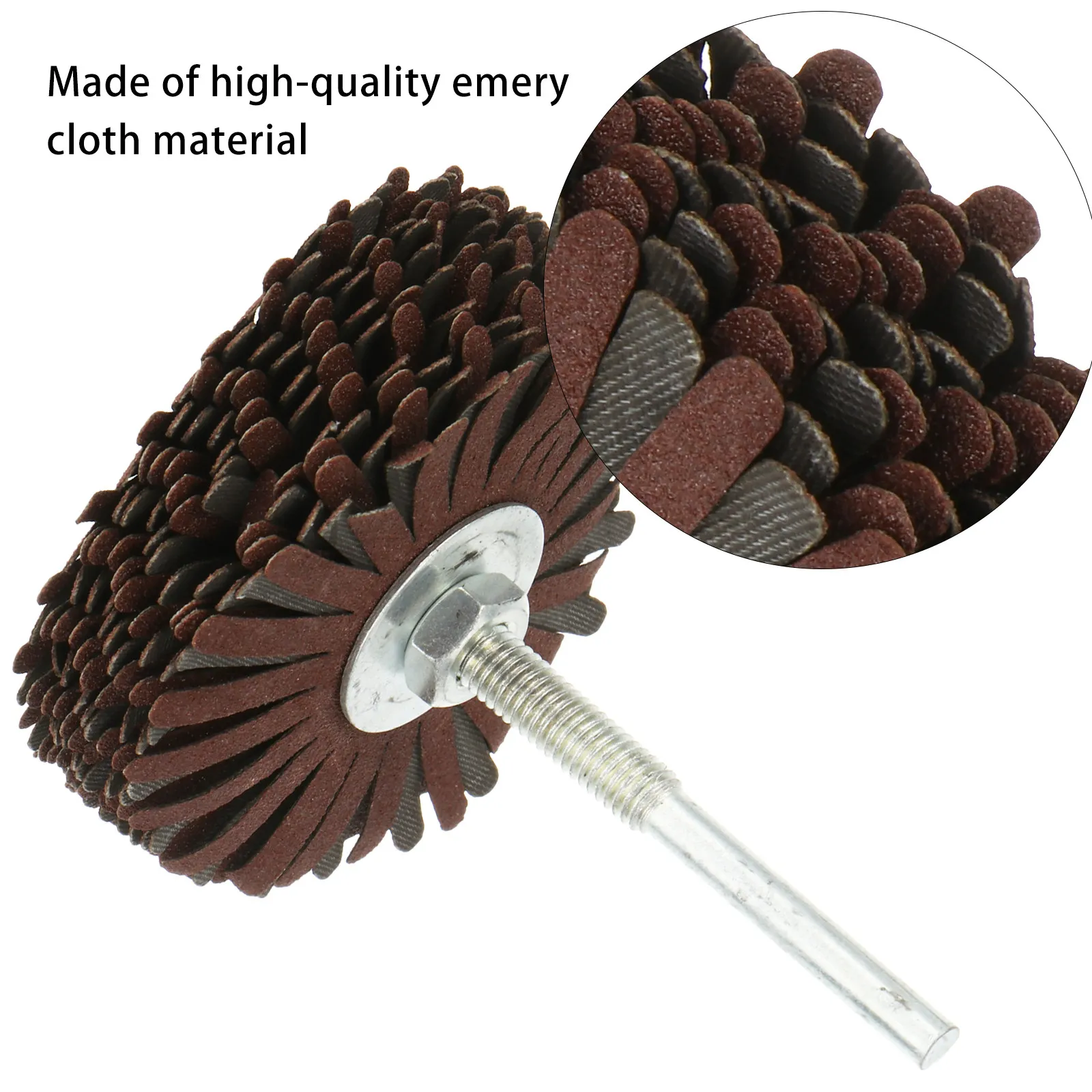 1Pcs Polishing Abrasive Wheel Elastic Abrasive Cloth Tool for Furniture Metal Wood Shoes Buffing Sandpaper Wheel view 3