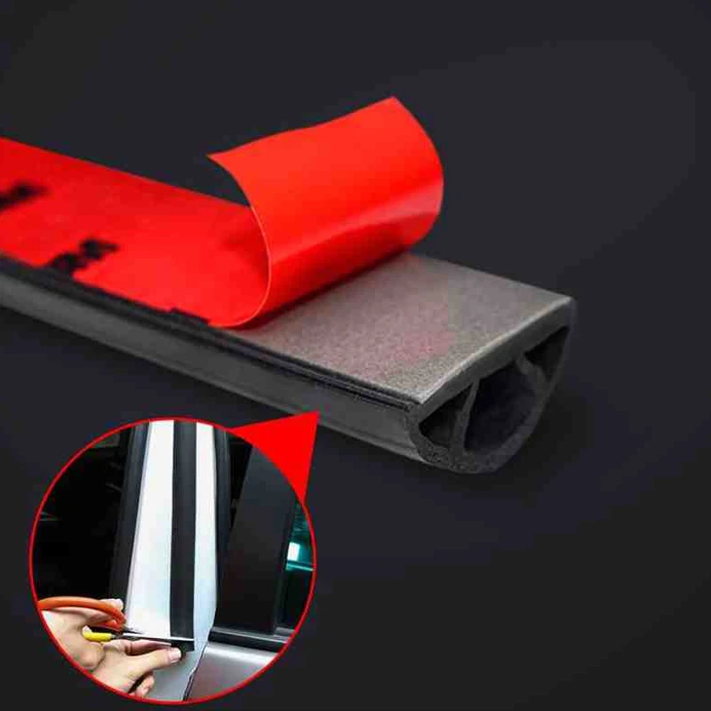 Car B Pillar For Sealing Strip Door Soundproof Strip Body Double Layer Thickened Noise Reduction Universal Dust Mute