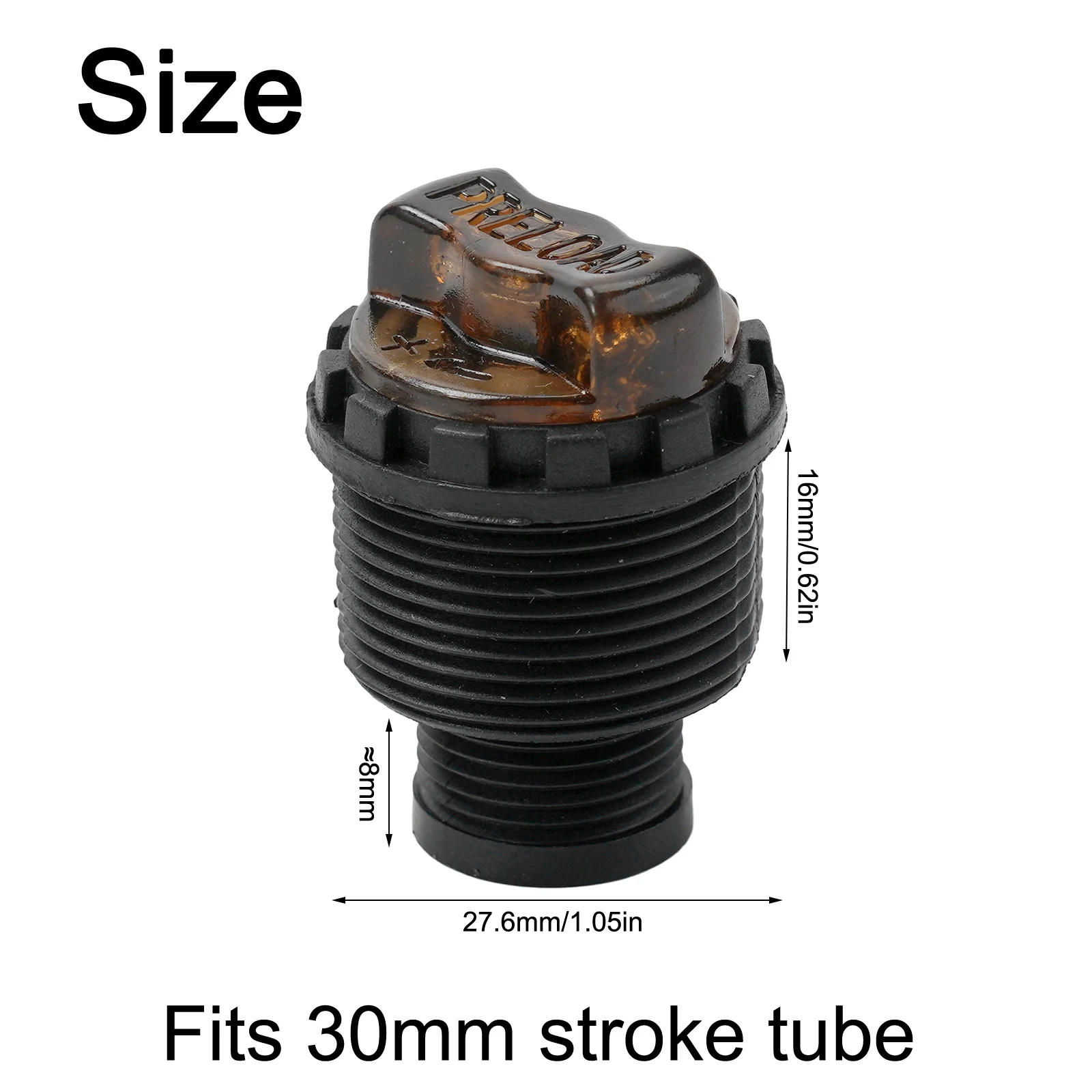 25.7/27.6/29.6mm Mountain Bicycle Front Damper Rod Preload Oil Stick Base Screw Rod Adjustment Knob For Stroke Tubes