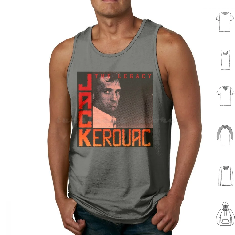 Jack Kerouac-The Legacy Tank Tops Vest Sleeveless Jack Kerouac Grateful Deal Alton Kelley Hippie Beatnik