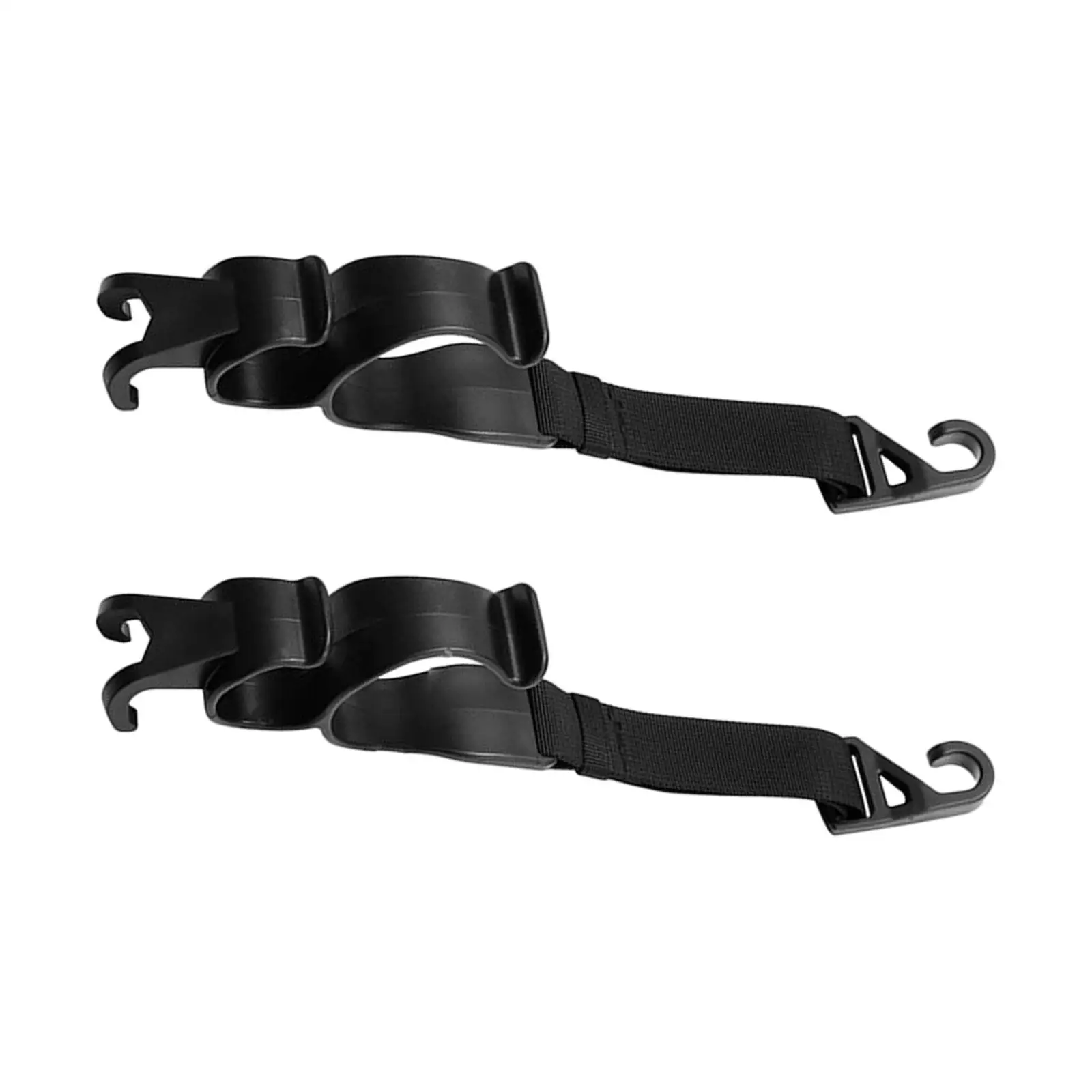 2 Pieces Adjustable Seat Headrest Hooks Car Purse Holder Hook Load Bearing to