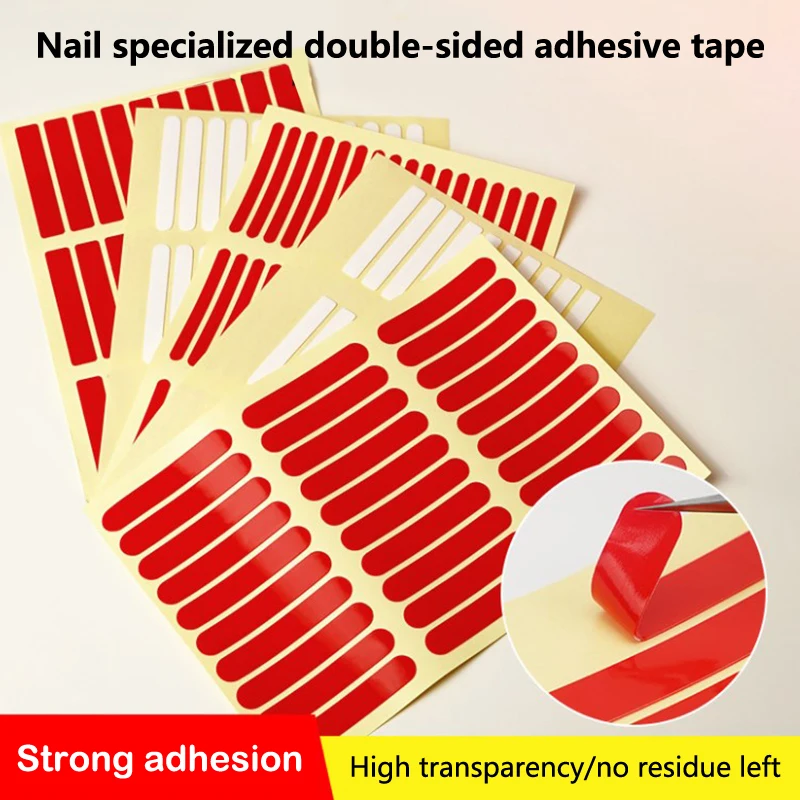 

1Pcs Clear Nail Adhesive Tape False Nails Display Stand Glue Stickers Double-sided Pasted Manicure Practice Showing Tools