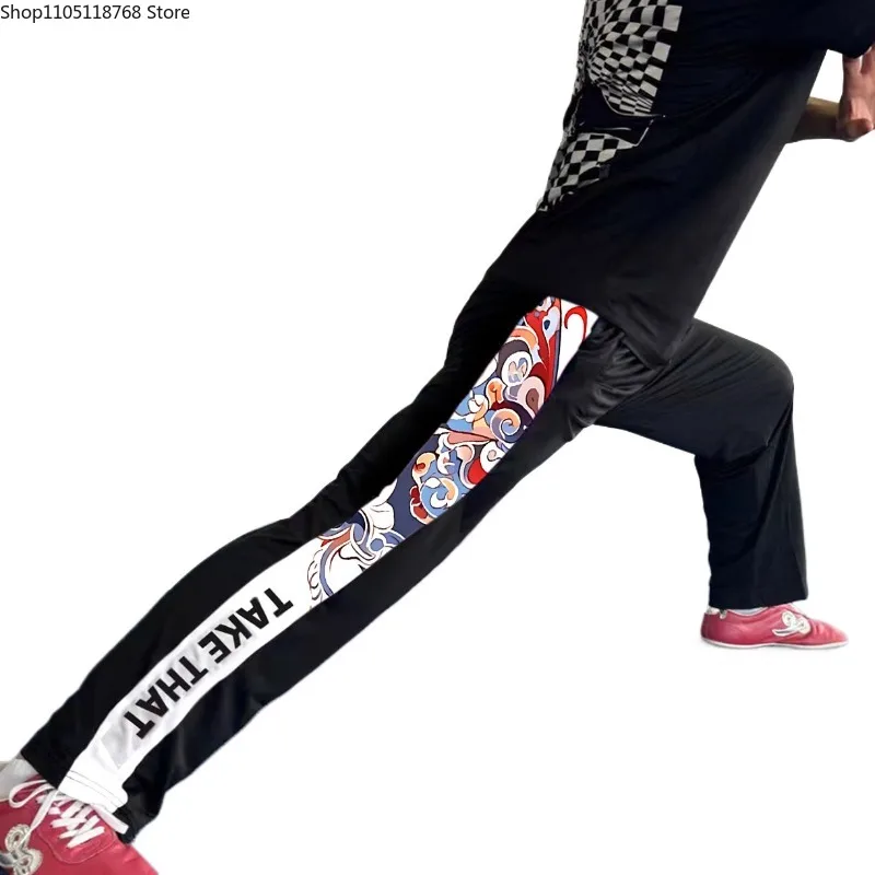 

Kung Fu Pants Tai Chi Pants - New Stretchy & Soft Ice Silk Training Trousers for Wushu Competition, Unisex for Men and Women