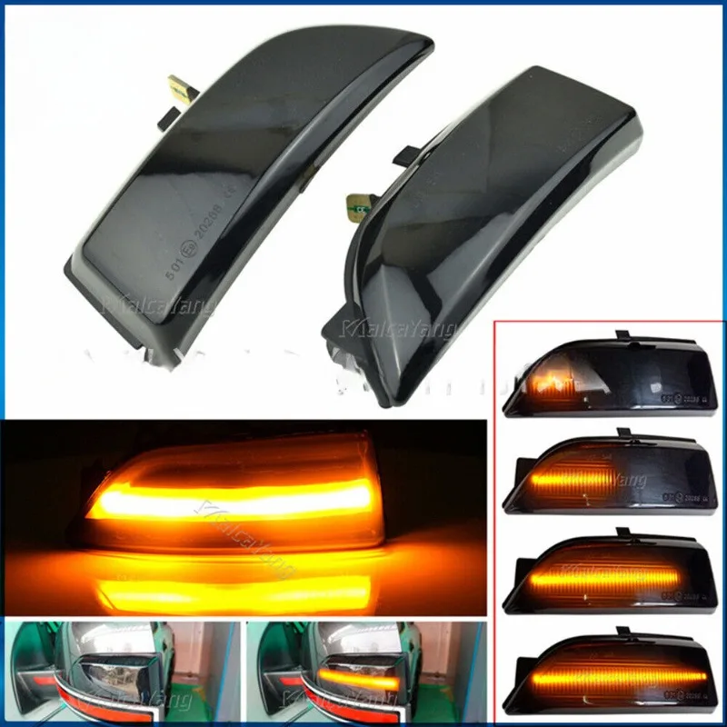 

2pc For Ford Ranger LED Dynamic Reverse Mirror Running Turn Signal Lights