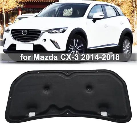 Mazda CX-3 2014-2018 용 자동차 앞 후드 사운드 단열 패드 엔진 방음 매트 Mazda CX-3 2014-2018 용 자동차 앞 후드 사운드 단열 패드 엔진 방음 매트
