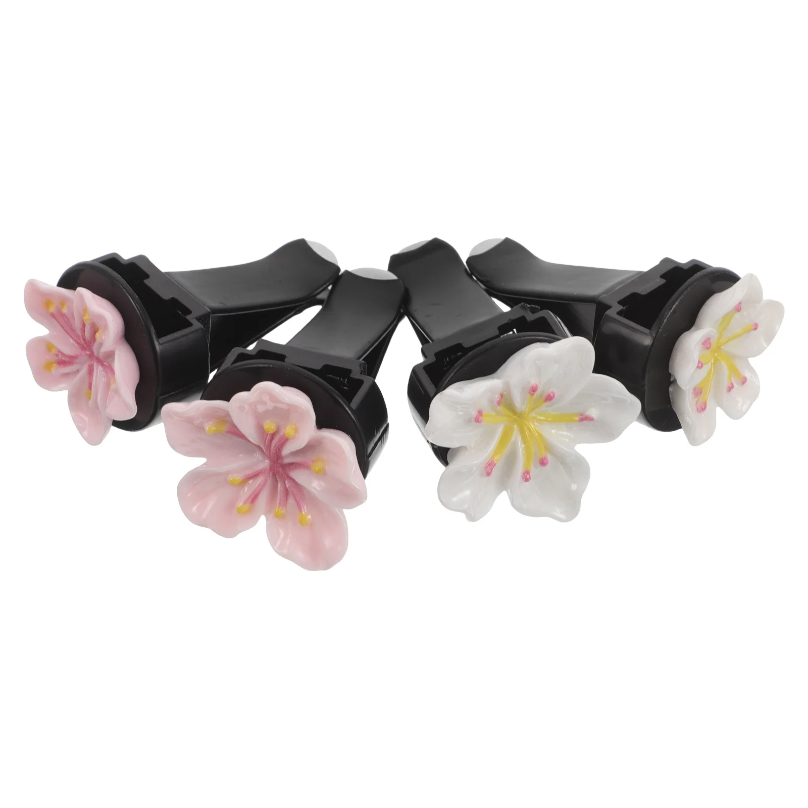 

4pcs Car Aromatherapy Clips 3D Design Long Lasting Fragrance Car Vent Decorations Plastic Diffuser Conditioner Freshener