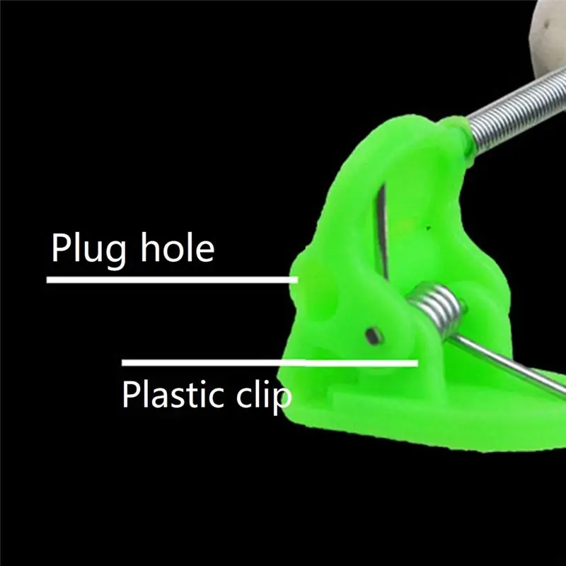 موضة ~ 300 قطعة معدات صيد الأسماك جرس مزدوج جرس الصيد إنذار البحر القطب المشبك جرس الصيد رود المشبك تلميح كليب Bellsaccessories