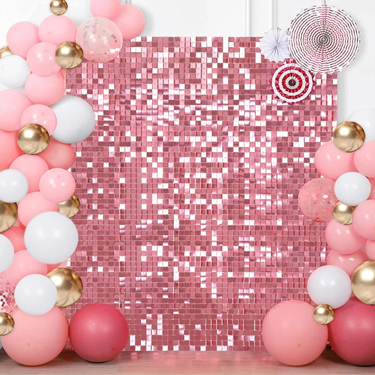 Shiny Wwall Background 18PSC30 * 30cm Hexagonal Sequin Buckle Style Valentine's Day Birthday Wedding Banquet Home Decoration