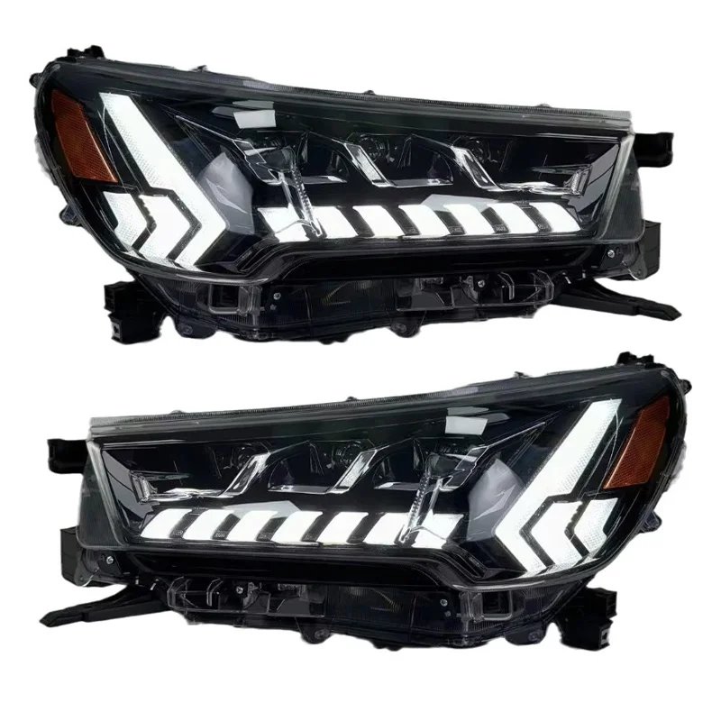 Pair Left&Right Headlight Assembly LED For Toyota Hilux Revo 2020 2021 2022 Headlamp Head Lamp Head Light New Design