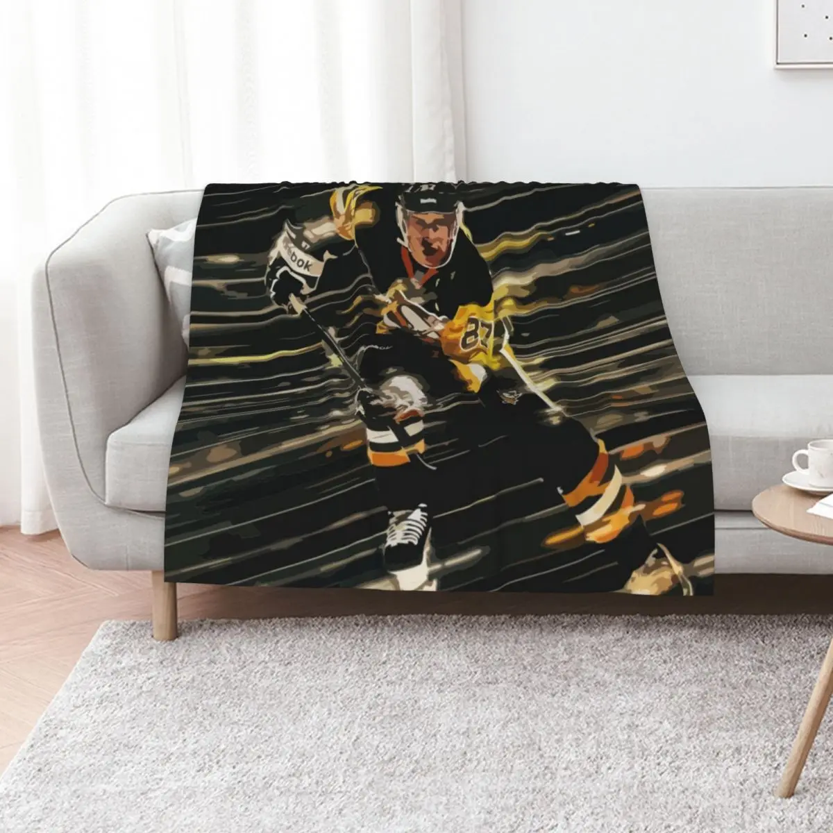 Sidney Crosby Painting Throw Blanket Blankets For Bed Decoratives Polar for sofa Stuffeds cosplay anime Blankets
