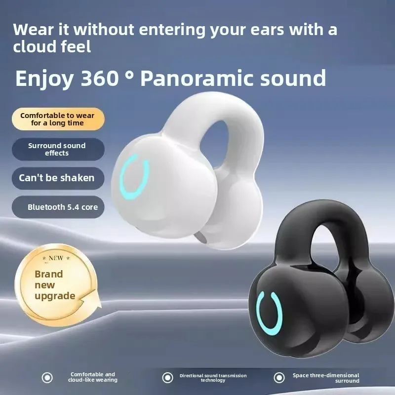 Bluetooth headset yx09 true wireless bluetooth headset ear clip gaming sports long battery life ultra-low latency