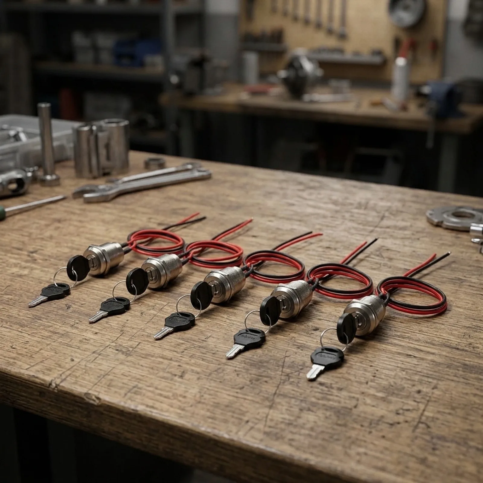 Incorporate Versatility Five Piece Bundle of Reliable PRE WIRED KEY SWITCHES Perfectly Suited to Diverse Scooter Models