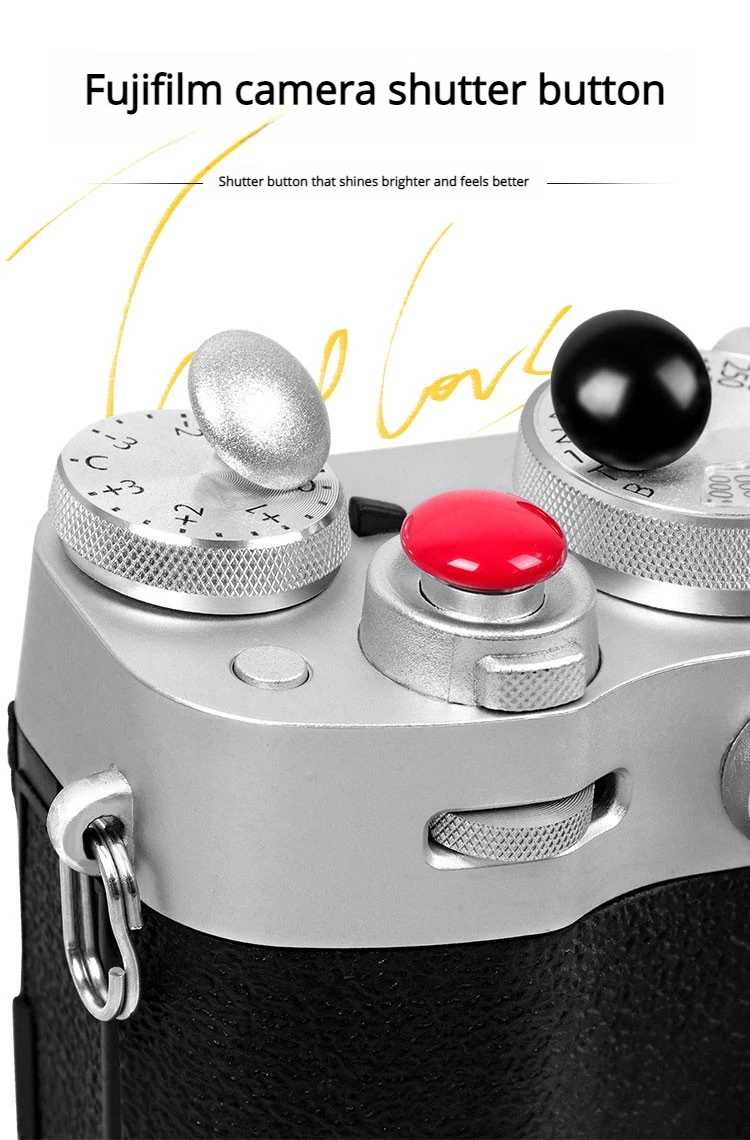 

Pure Copper Camera Shutter Keycap Suitable for Fuji XT4 XT3 Shutter Button XT30 XE4 XT50 X100vi