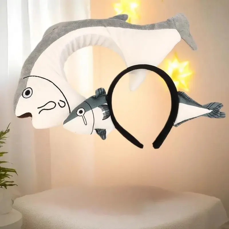 ربطة شعر من القطيفة الممتعة على شكل سمكة صغيرة كرتونية للفتيات