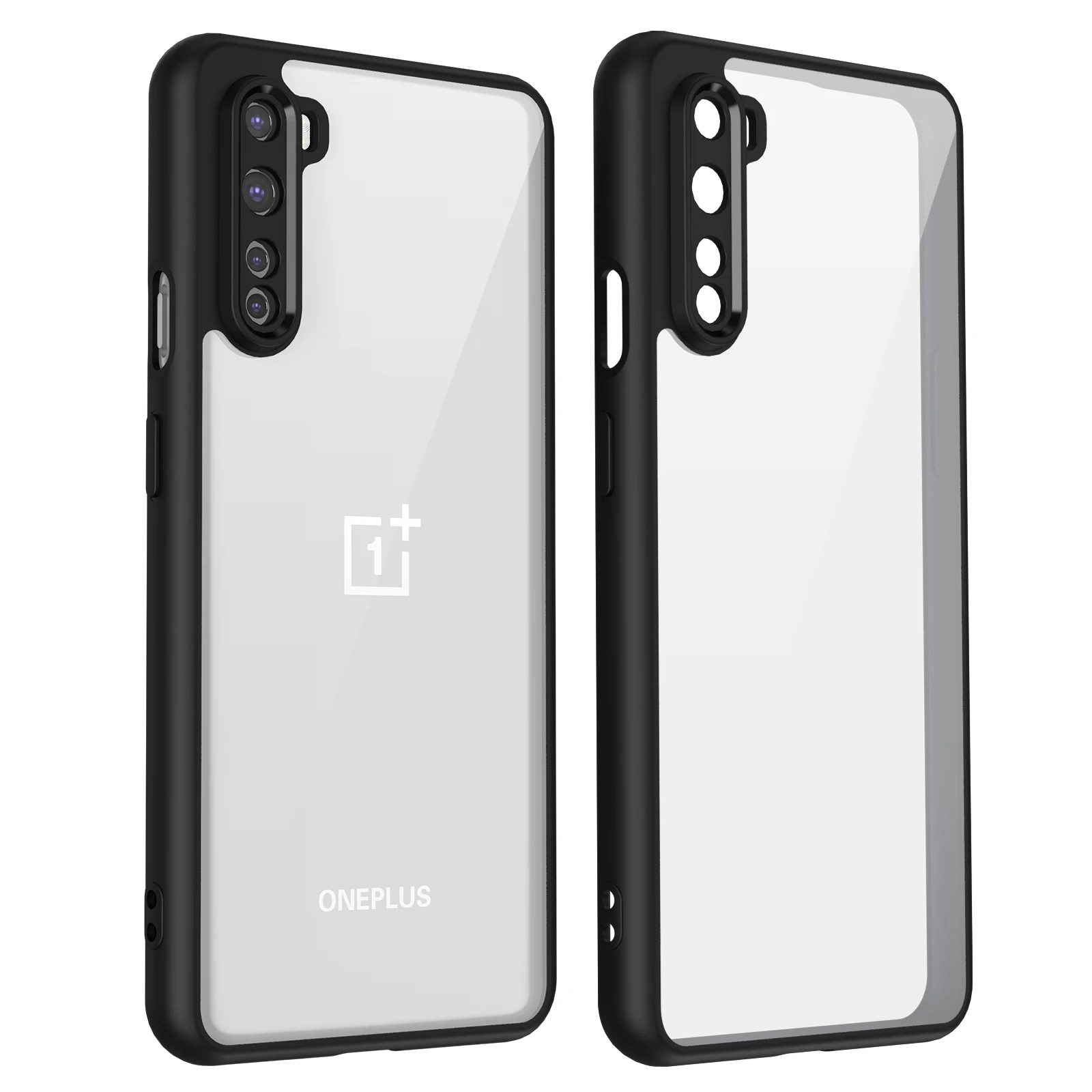 Oneplus Nord AC2001 AC2003 Hülle, stoßfeste Silikon-Stoßstange, Luftpolster, klare, matte Rückseite, harte Handyhülle für One Plus Nord – Detail 3