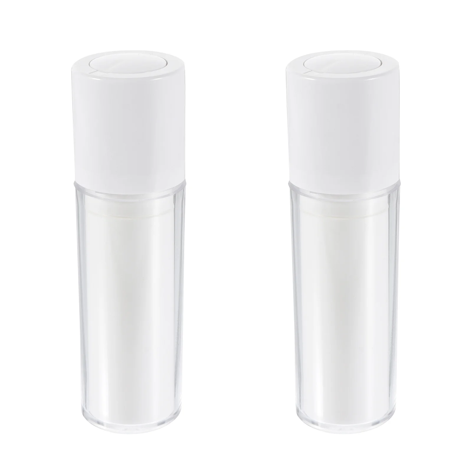 

2 Pcs Small Rotary Cap Vacuum Bottle Travel Lotion Toiletries Abs Bottles Press-type