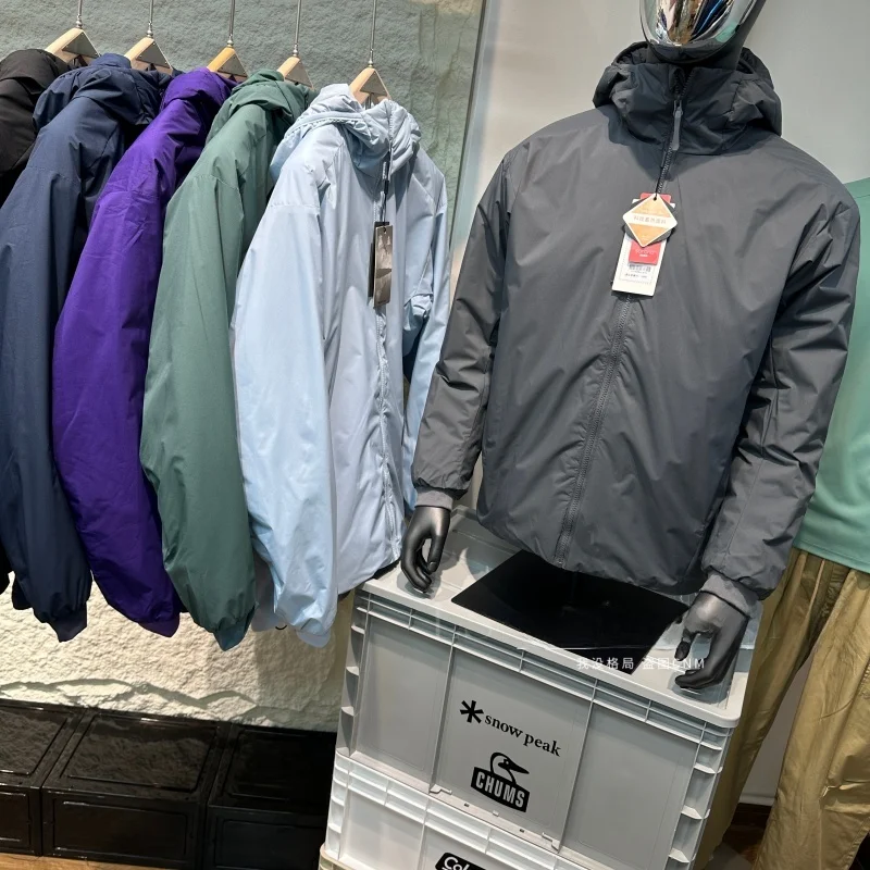 

Парные хлопковые куртки без бренда, приталенного кроя, с длинными рукавами, с капюшоном, для молодежи, повседневная одежда, зимний сезон, цветные