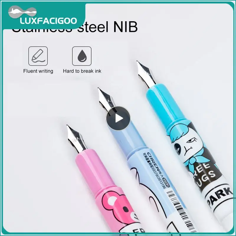 

Мультяшная чернильная ручка со стираемыми чернильными наконечниками для перьевых ручек, портативные детские канцелярские принадлежности, подарок, школьные канцелярские принадлежности