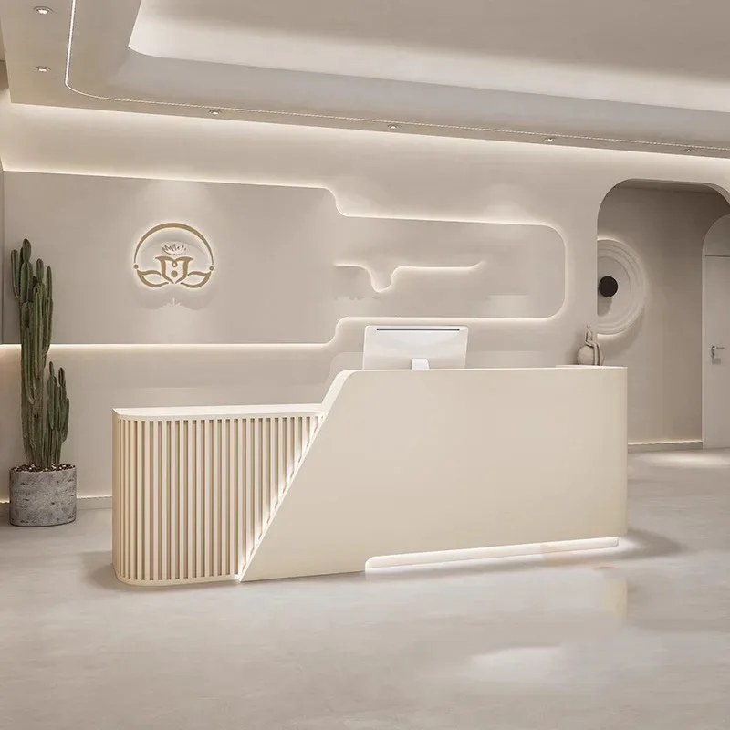 

Welcome Church Pulpit Reception Desk Lectern White Laudry Cabinet Podium Stand Small Long Desk Luxury Bureau Unique Furniture