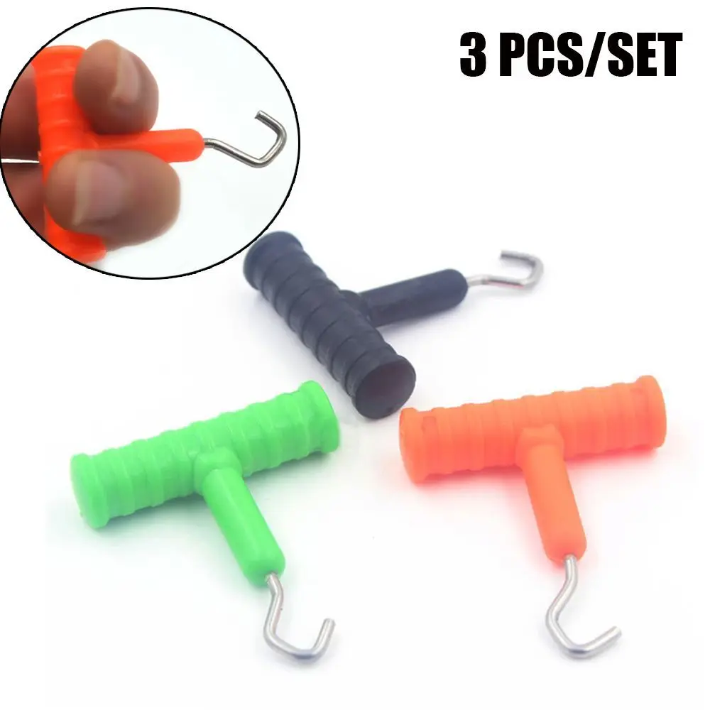 3pcs/set Hot Stainless Steel ABS Material Rig Making Tool Terminal Fishing Knot Puller Tackle of Carp