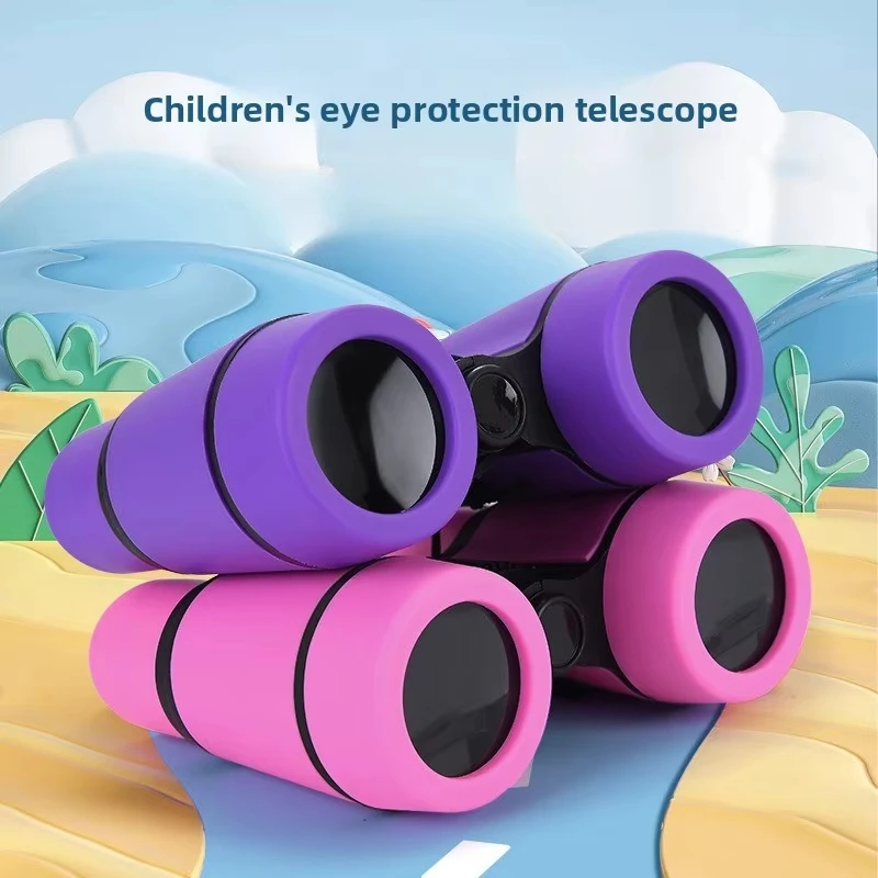 Telescopio binocular 4X30 para niños, telescopio educativo para niños, telescopio óptico para observación de aves, para acampar al aire libre