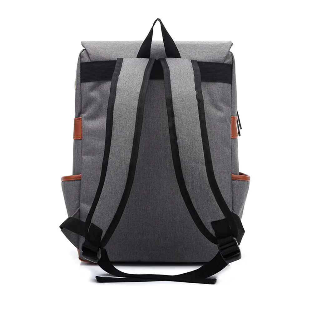 

Travel Backpack Light Grey Canvas Vintage Spacious Durable Hiking Backpack For Men Outdoor Camping Knapsack Daypack Gym