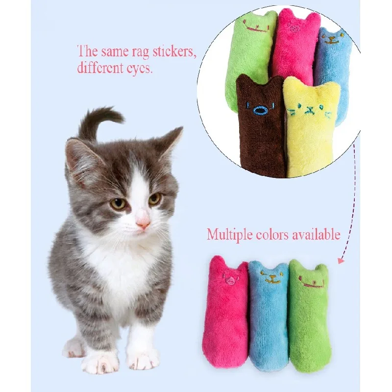 Purrfect Playtime: Chew-Resistant Catnip Plush with Expressive Faces - Irresistible Feline Fun