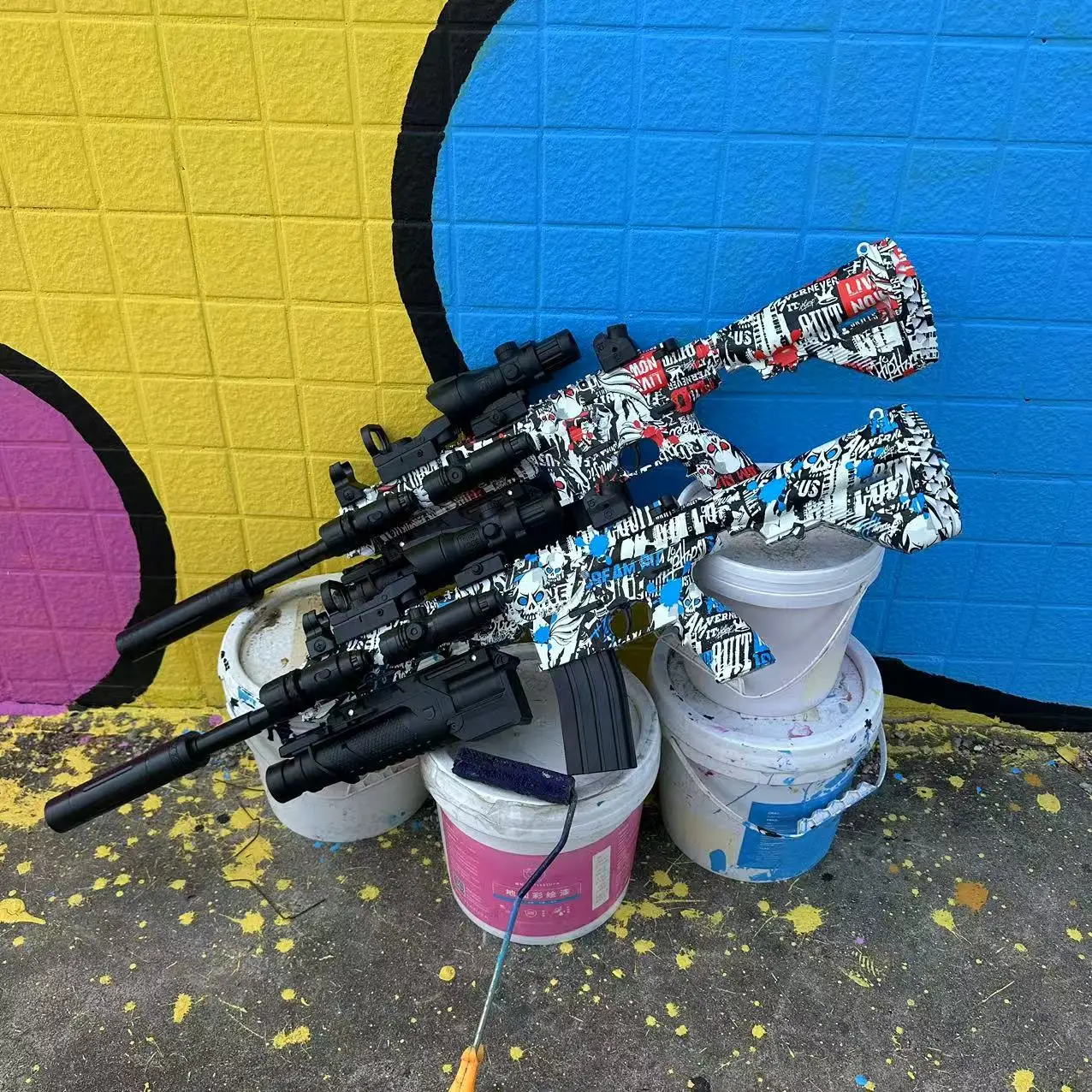 Nieuw automatisch elektrisch gelbalblasterpistool |   Milieuvriendelijk buitenschietspeelgoed met groot bereik voor teamgevecht |   Veilige gelblasters