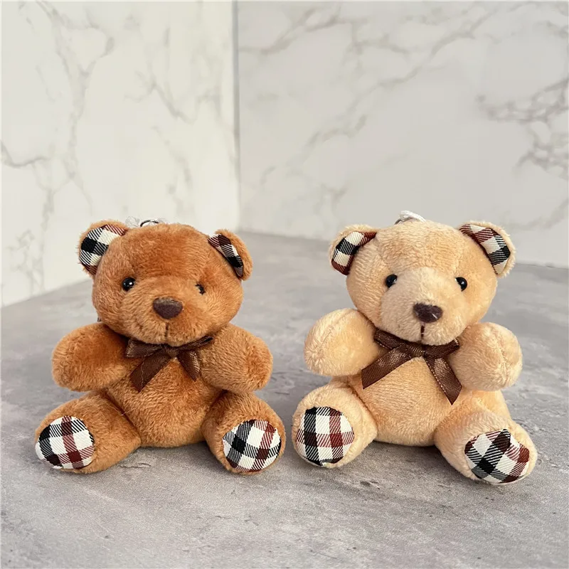 Porte-clés ours en peluche mignon, pendentif jouet en peluche, cadeau d'anniversaire pour enfants, porte-clés pour sac