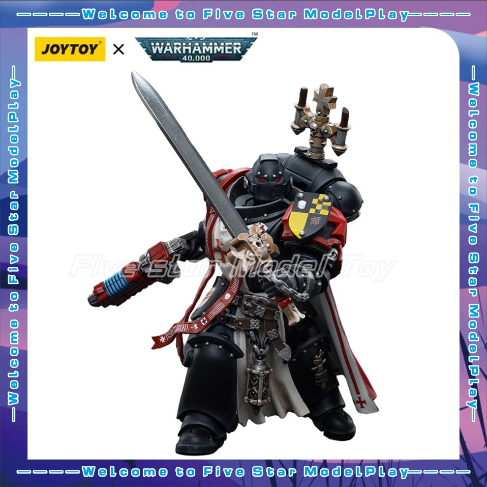 

【FS】JOYTOY Warhammer 40K 1/18 Action Figure Black Templars Sword Brethren Brother Lombast Model Toys Gifts