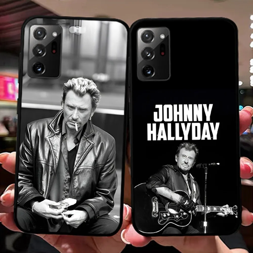 Johnny Hallyday Music Phone Case For Samsung Note 8 9 10 20 pro plus lite M 10 11 20 30 21 31 51 A 21 22 42 02 03