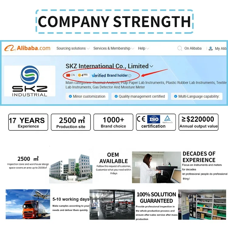 SKZ111 Portable LCD Display High Accuracy Paper Moisture Meter with 1-Year Warranty