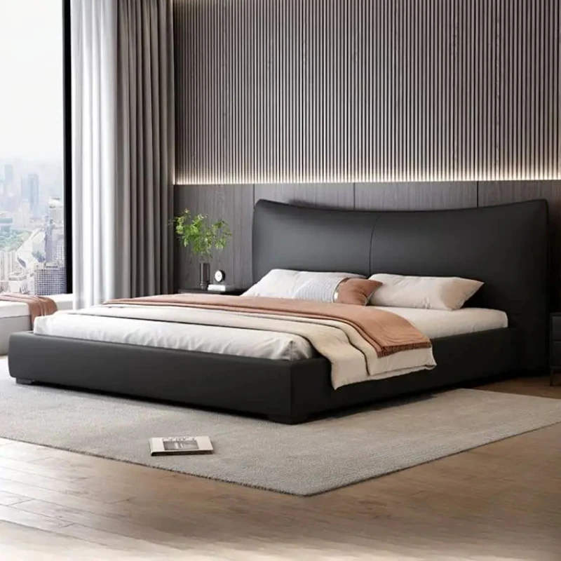

Platform Double Bed Frame Tall Headboard European Under Storage Queen Bed Frame Twin King Size Modern Cama De Casal Furniture