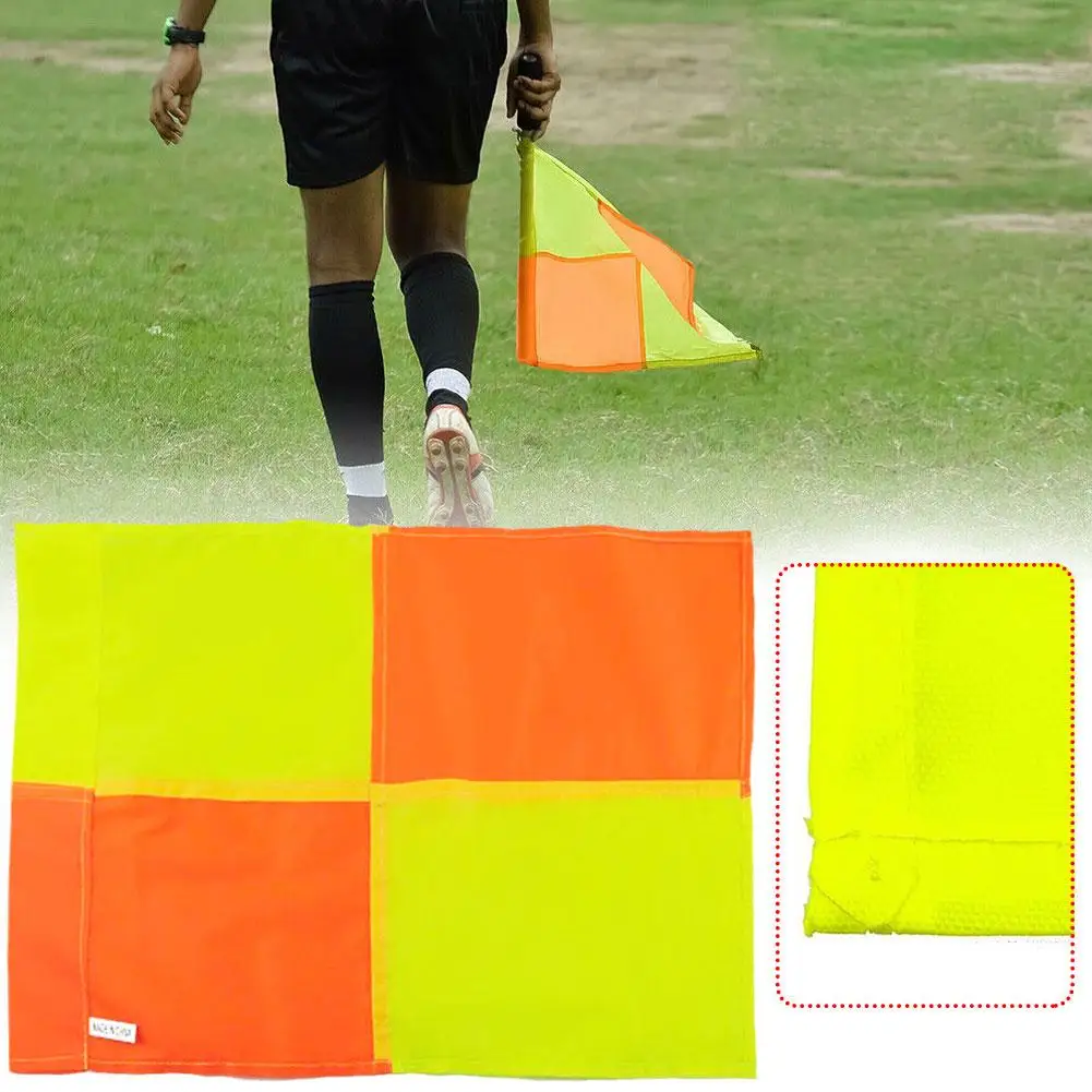 Soccer Referee Flag Competition Fair Play Outdoor Football Equipment Linesman Corner Football Trainning Flags Referee Flag P3X8