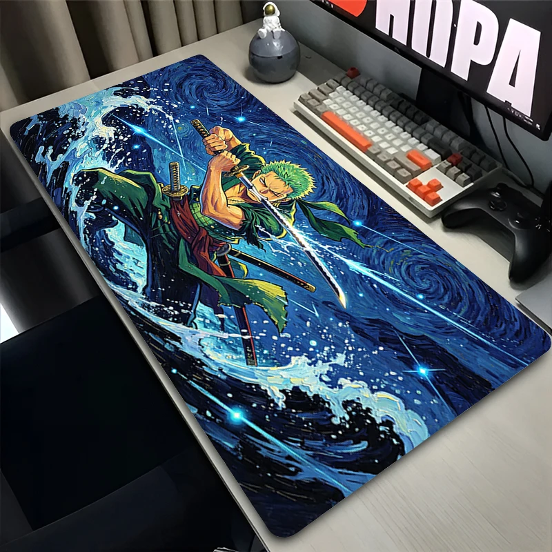 Cool Mouse Mats one piece Anime Desk Mat Large Gaming Accessories Natural Rubber keyboard pad Computer Mousepad Non-Slip Carpet